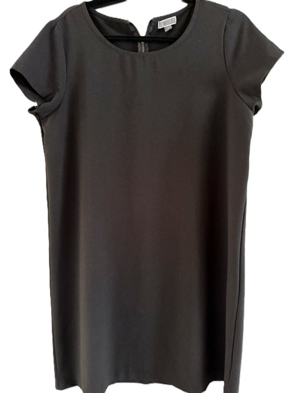 Chelsea28 Black Short Sleeve Shift Swing Dress Size L